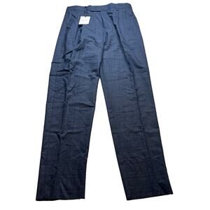 10-45 PAUL SMITH Gents Formal Trouser Wool Blue Size 32